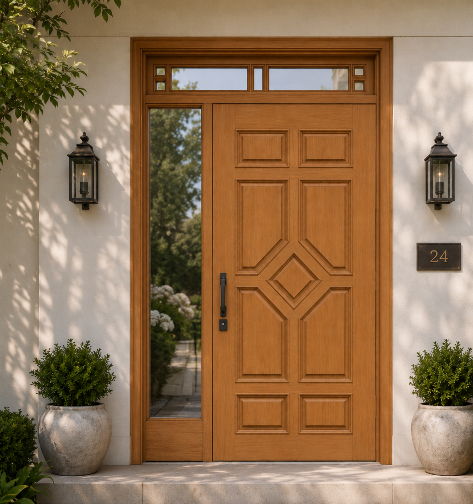 Solid wood door